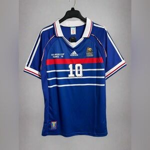 France 1998 World Cup Final Retro Jersey - Zinedine Zidane #10